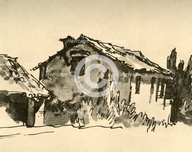'Country House', mid 18th century, (1928). Artist: Giovanni Battista Tiepolo.