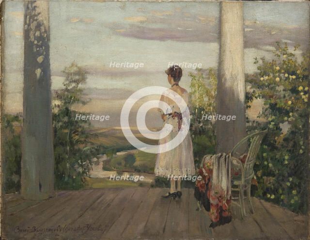 Country house of Anton Chekhov at Melikhovo, 1910s. Artist: Vinogradov, Sergei Arsenyevich (1869-1938)