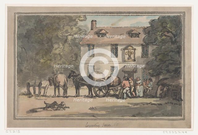 Country Inn, 1787., 1787. Creator: Thomas Rowlandson.
