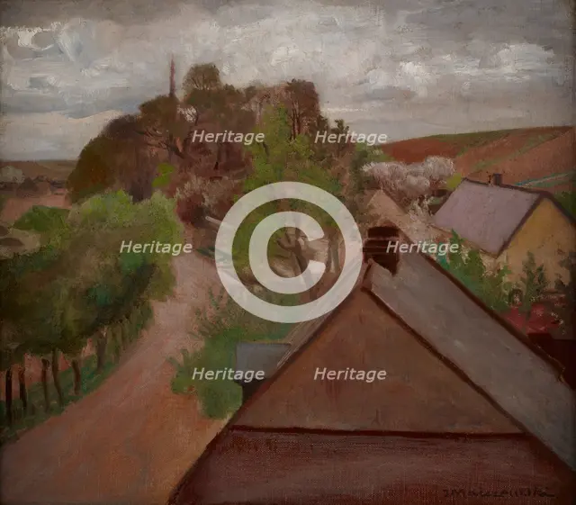 Country Landscape with a Road, between 1917-1921. Creator: Jacek Malczewski.