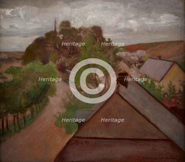 Country Landscape with a Road, between 1917-1921. Creator: Jacek Malczewski.