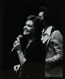 Country music singer Billie Jo Spears at the Forum Theatre, Hatfield, Hertfordshir3, late 1970s. Creator: Denis Williams