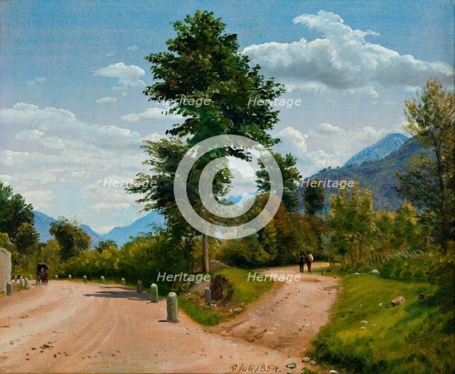 Country Road in the Sabine Hills, 1854. Creator: Peter Christian Thamsen Skovgaard.