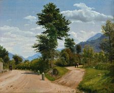 Country Road in the Sabine Hills, 1854. Creator: Peter Christian Thamsen Skovgaard