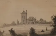 Country Seat of Reverdy Johnson, mid 19th century. Creator: Alfred Jacob Miller