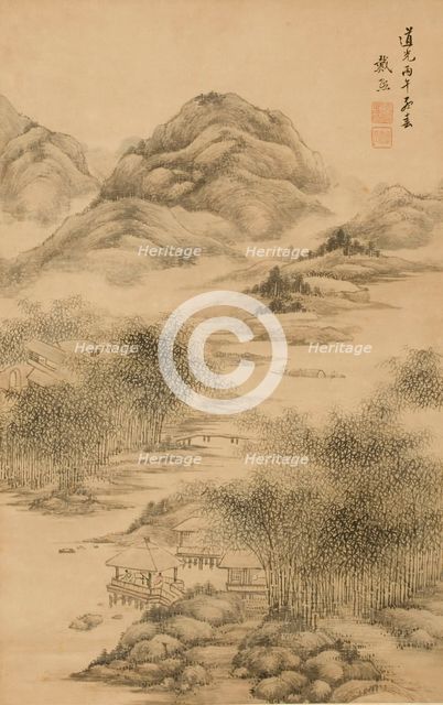 Countryside, 1846. Creator: Dai Xi.