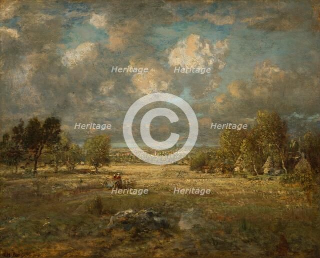 Countryside in Picardy, 1860. Creator: Theodore Rousseau.