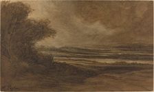 Countryside of Burgundy [recto]. Creator: Alphonse Legros