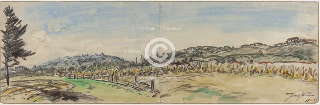 Countryside near Brezins, between Grenoble and Vienne, 1880s. Creator: Johan Barthold Jongkind.