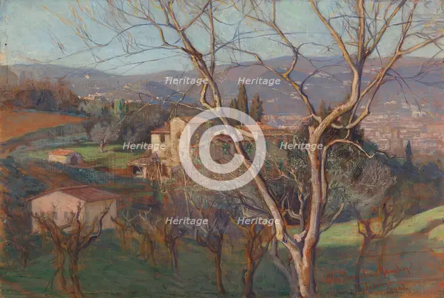Countryside near Florence, 1902. Creator: Elin Danielson-Gambogi.
