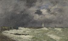 Coup de vent devant Frascati, Le Havre, 1896. Creator: Eugene Louis Boudin