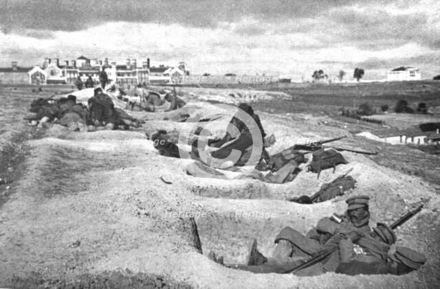 Coup d'etat in Portugal; After three days of combat, the victorious revolutionary troops., 1917. Creator: Unknown.