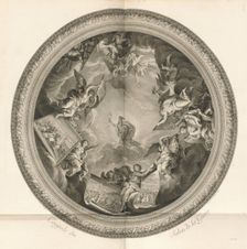 Coupole du Salon de la Guerre (Cupola of the Salon of War) [pl. 35], published 1752. Creators: Jean-Baptiste Masse, Simon François Ravenet, Johann Martin Preissler