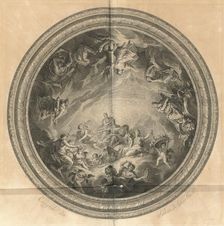 Coupole du Salon de la Paix (Cupola of the Salon of Peace) [pl. 44], published 1752. Creators: Jean-Baptiste Masse, Michel Aubert, Laurent Cars