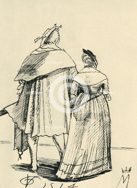 Couple out walking, 1514, (1943). Creator: Urs Graf.