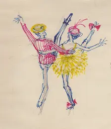 Couple dancing, c1950. Creator: Shirley Markham