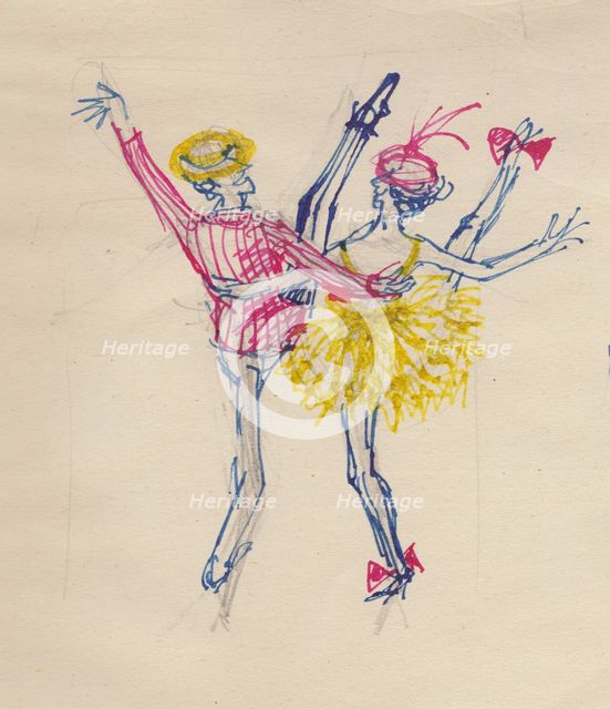 Couple dancing, c1950. Creator: Shirley Markham.