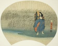 Couple eloping, from the Akutagawa episode in the Tales of Ise, n.d. Creator: Ando Hiroshige