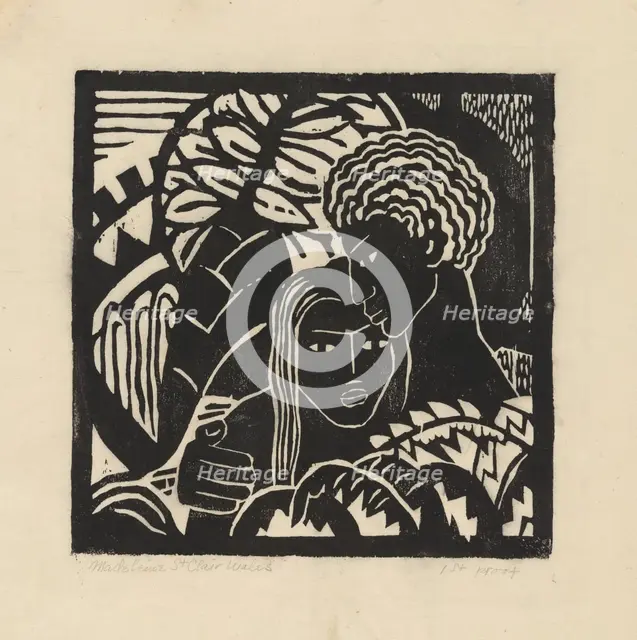 Couple Embracing, ca.1935 - 1943. Creator: Madeleine St Clair.