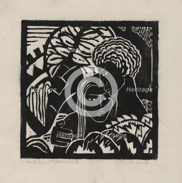 Couple Embracing, ca.1935 - 1943. Creator: Madeleine St Clair.