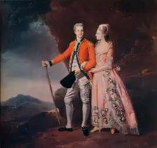 Couple in a Mountain Landscape c1779. Artist: Johan Zoffany