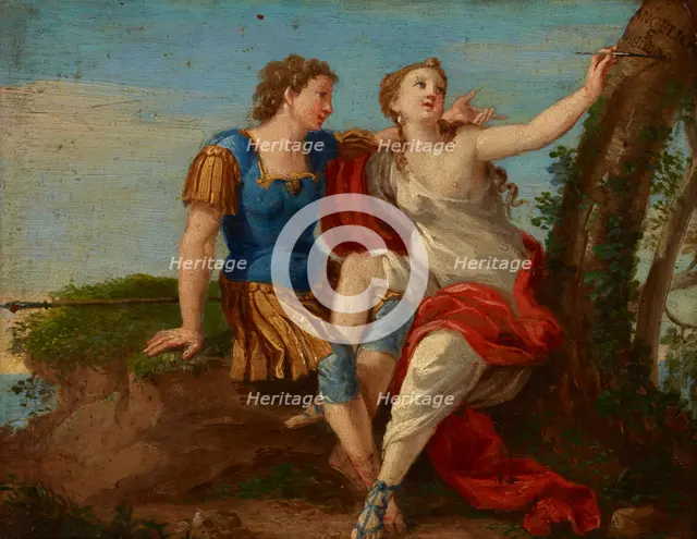 Couple in Love-Angelica and Medor, 2nd half of 18th century. Creator: Unknown.