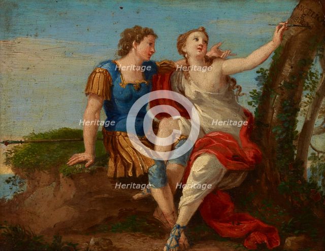 Couple in Love-Angelica and Medor, 2nd half of 18th century. Creator: Unknown.