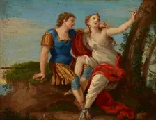 Couple in Love-Angelica and Medor, 2nd half of 18th century. Creator: Unknown