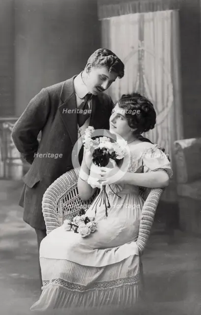 Couple in love, c1900-1919(?). Artist: Unknown
