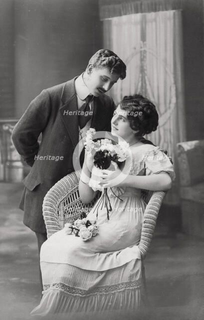 Couple in love, c1900-1919(?). Artist: Unknown