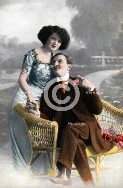 Couple in love, early 20th century(?). Artist: Unknown