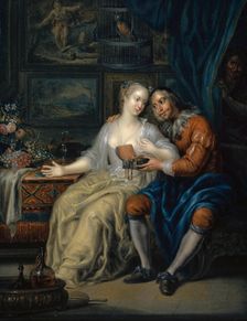 Couple with Matchmaker, 1800. Creator: Johann Georg Platzer