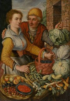 Couple with Vegetables and Fruit, 1559. Creator: Joachim Beuckelaer