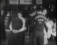 Couples Dancing Whilst Half Asleep in a Marathon Dance Contest, 1926. Creator: British Pathe Ltd