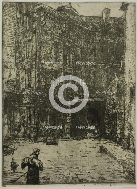 Cour de Commerce, Paris, 1900. Creator: Donald Shaw MacLaughlan.