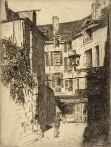 Cour de Rohan, c1900-1938. Creator: George Charles Aid