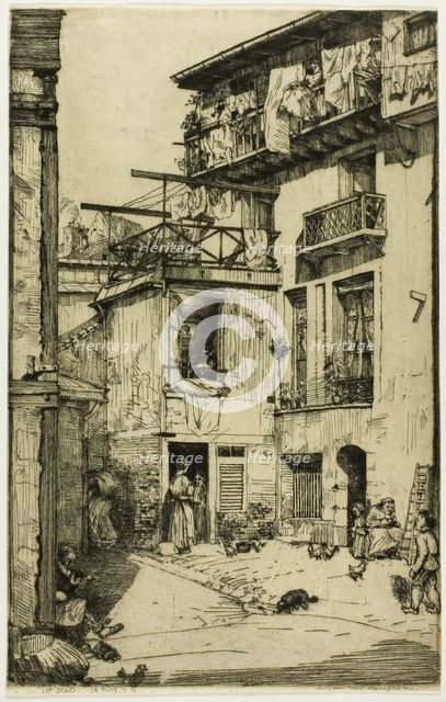 Cour des Gobelins, 1901. Creator: Donald Shaw MacLaughlan.