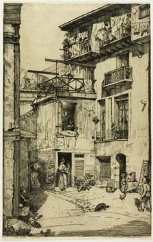 Cour des Gobelins, 1901. Creator: Donald Shaw MacLaughlan