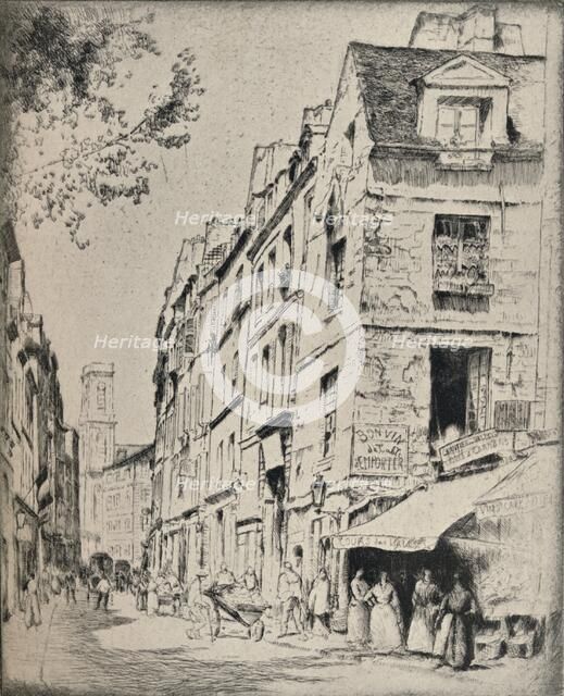 'Cour des Halles, Rue St Jacques', 1915. Artist: Bror Julius Olsson Nordfeldt.