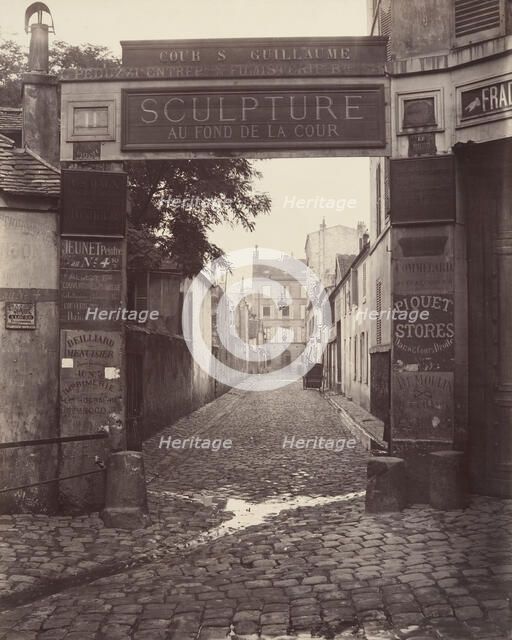 Cour Saint-Guillaume, ca. 1865. Creator: Charles Marville.