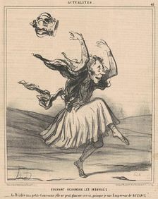Courant rejoindre les insurgés, 19th century. Creator: Honore Daumier