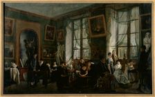 Cours de dessin féminin, vers 1810, c1810. Creator: Ecole Francaise