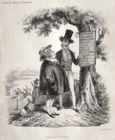 Courses de Chantilly, 1841. Creator: Clémente Pruche (French, 1831-1870)