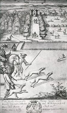 Coursing with Grayhounds late 17th century, (1911). Creator: S G