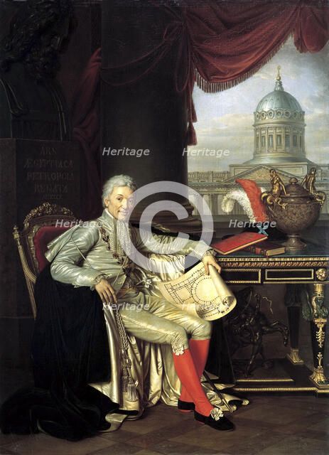 Court Councillor Prince Alexander Sergeevich Stroganov', (1782-1843), 1814. Creator: Varnek, Alexander Grigoryevich (1782-1843).