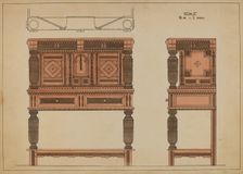 Court Chest, 1935/1942. Creator: Lawrence Phillips
