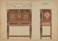 Court Chest, 1935/1942. Creator: Lawrence Phillips