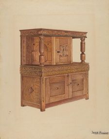 Court Cupboard, c. 1936. Creator: Louis Annino