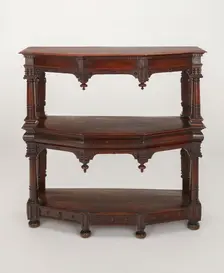 Court Cupboard, England, c. 1660. Creator: Unknown