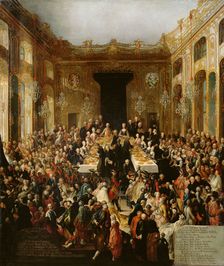 Court Banquet to celebrate the Engagement of Archduchess Marie Christine to Prince Albert of Saxony